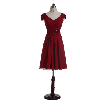 Aoliweiya New Standard Size Red Short vestido de dama de honra